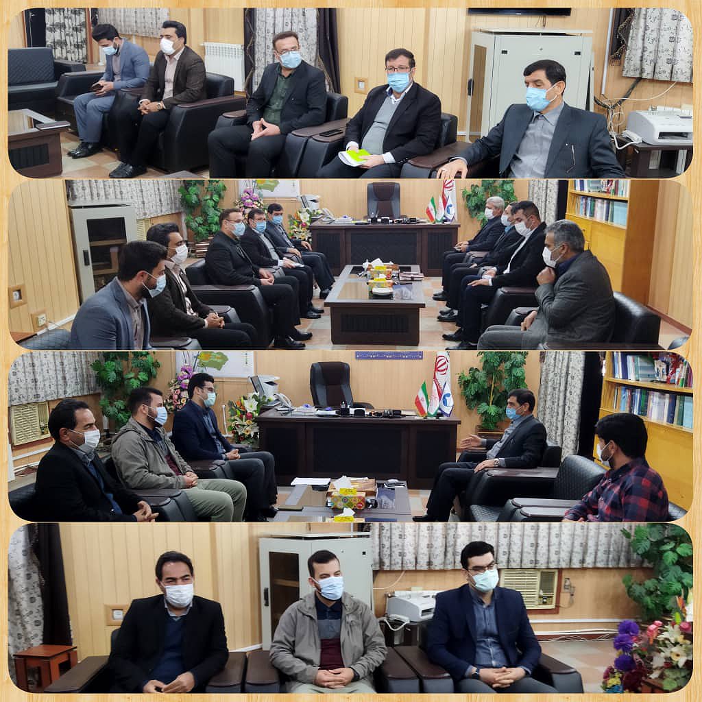 دیدار جمعی از رؤسای ادارات شهرستان مهران با سرپرست فرمانداری